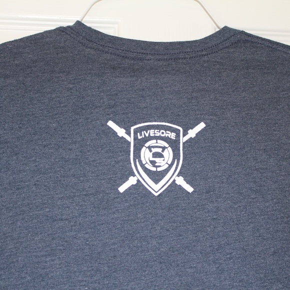 Livesore, Medium HUSTLE t-shirt, Dark Blue - Picture 5 of 6